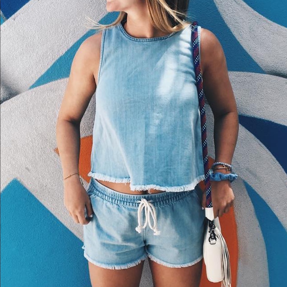 Aerie chambray set